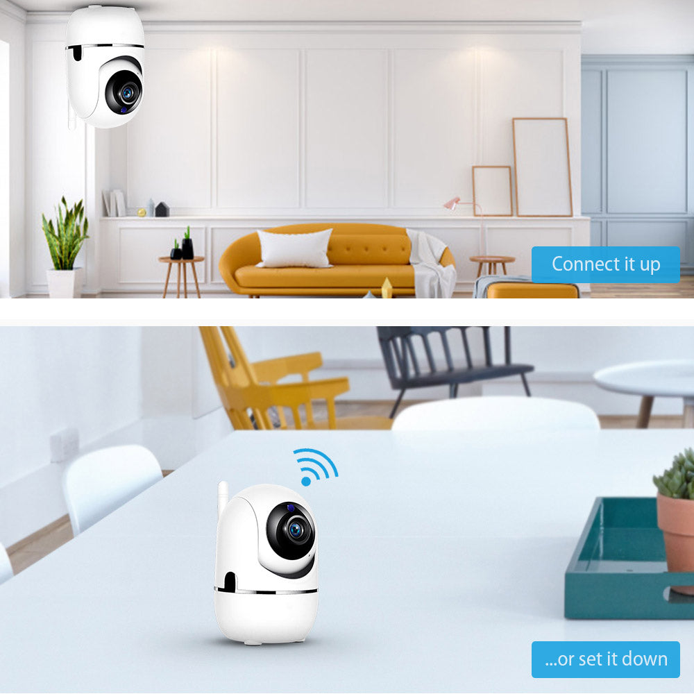 Home IP Camera 720p/1080p  |  HD, pan & tilt, night vision, auto tracking, 2 way audio