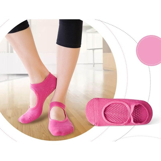 Yoga, Pilates, Dance Socks |  'grippy dot' soles breathable design