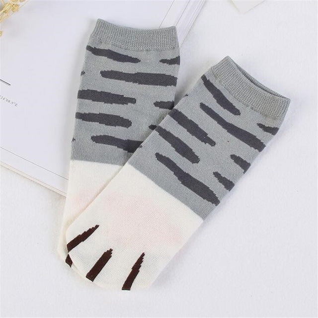 Kawaii Cotton Socks  |   Cute cat kitty claw ankle socks