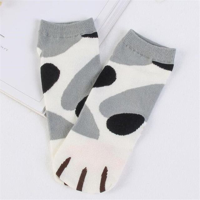 Kawaii Cotton Socks  |   Cute cat kitty claw ankle socks