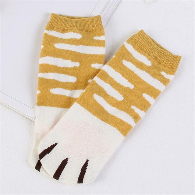 Kawaii Cotton Socks  |   Cute cat kitty claw ankle socks