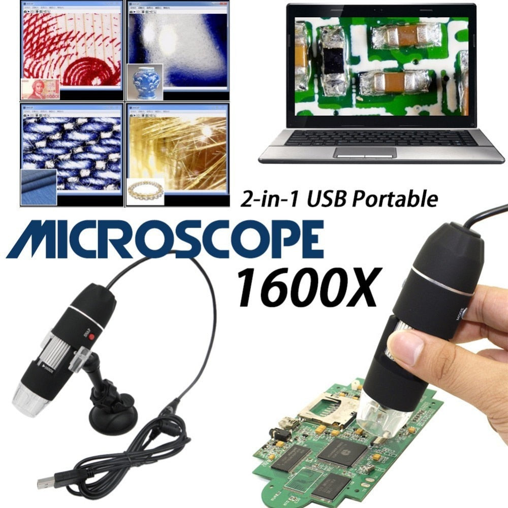 1600x USB Microscope  |  Zoom in on a fascinating world