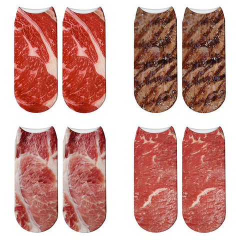 Meat Socks  |  Fun printed socks for meat lovers!