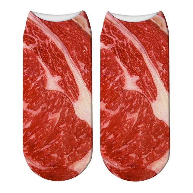 Meat Socks  |  Fun printed socks for meat lovers!