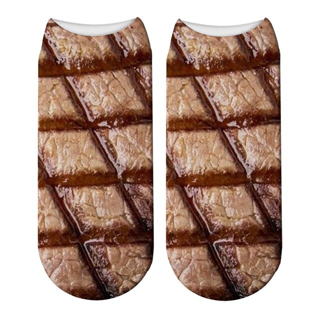 Meat Socks  |  Fun printed socks for meat lovers!