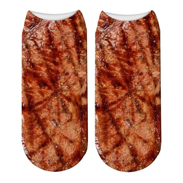 Meat Socks  |  Fun printed socks for meat lovers!