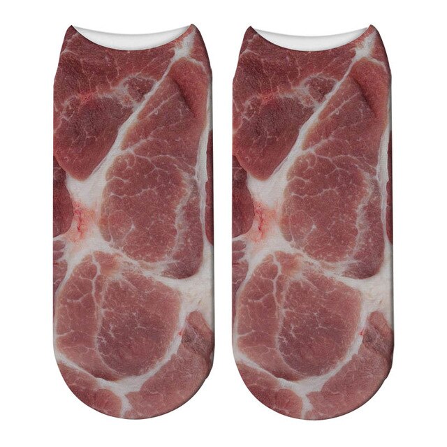 Meat Socks  |  Fun printed socks for meat lovers!