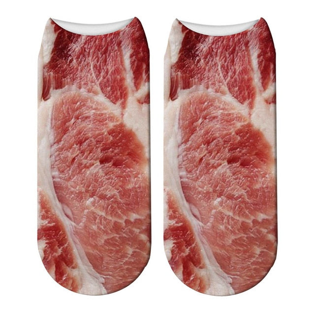 Meat Socks  |  Fun printed socks for meat lovers!