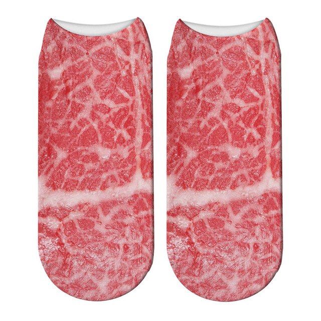 Meat Socks  |  Fun printed socks for meat lovers!