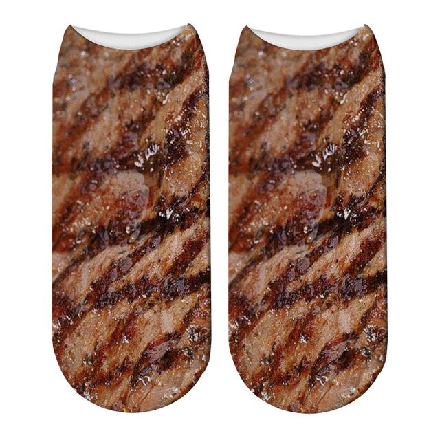 Meat Socks  |  Fun printed socks for meat lovers!