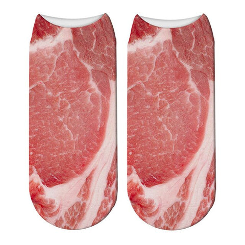 Meat Socks  |  Fun printed socks for meat lovers!